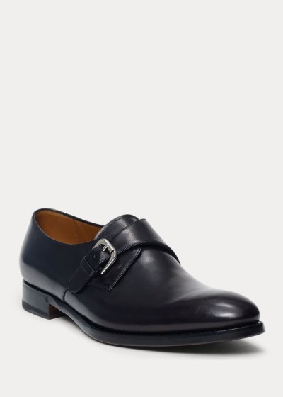 Men's Ralph Lauren Darnell Calf Monk-Strap Shoes | 354710PQD